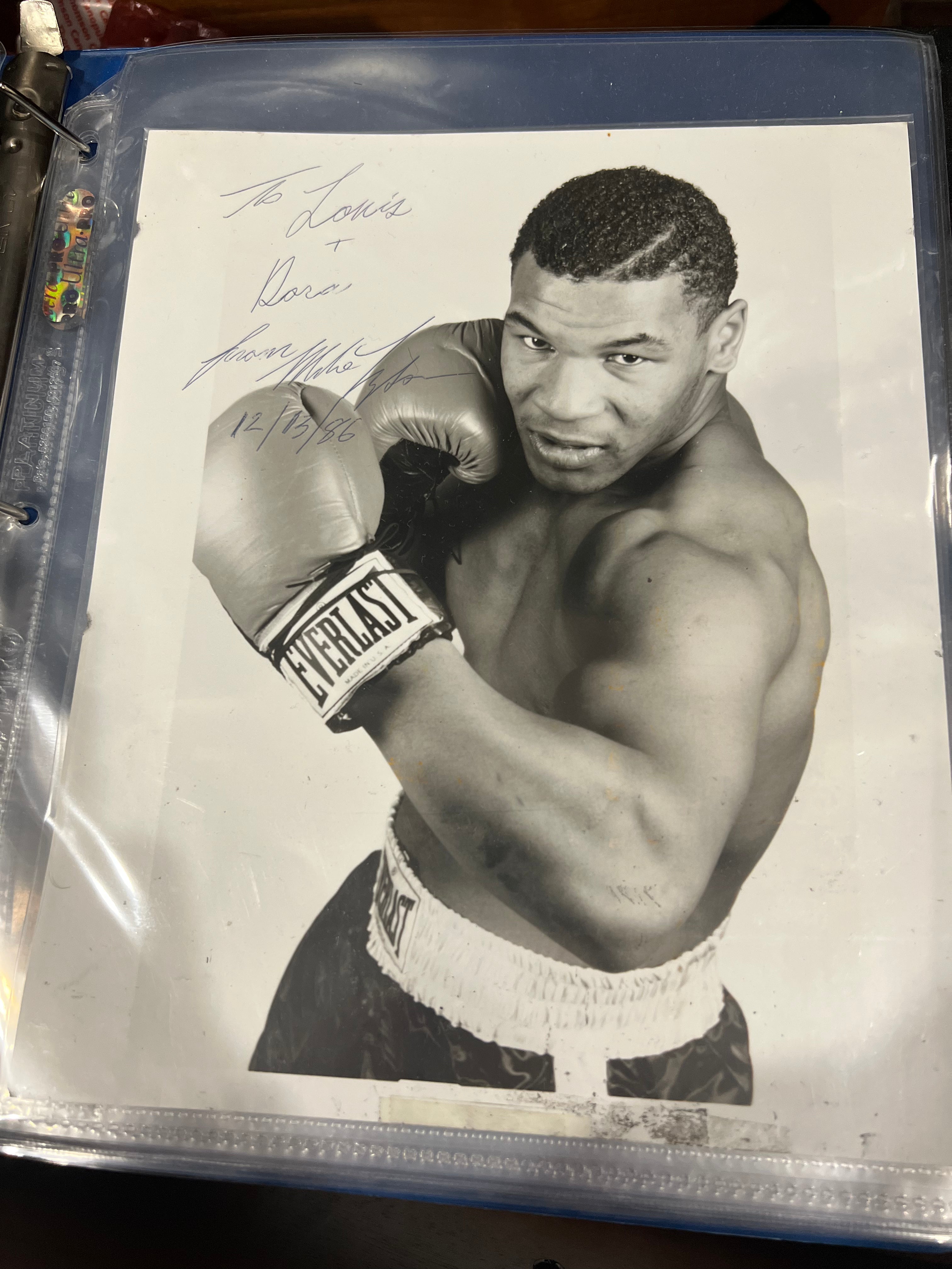 Mike Tyson hand signed 8x10 vintage full signature 1986 – theboxingman